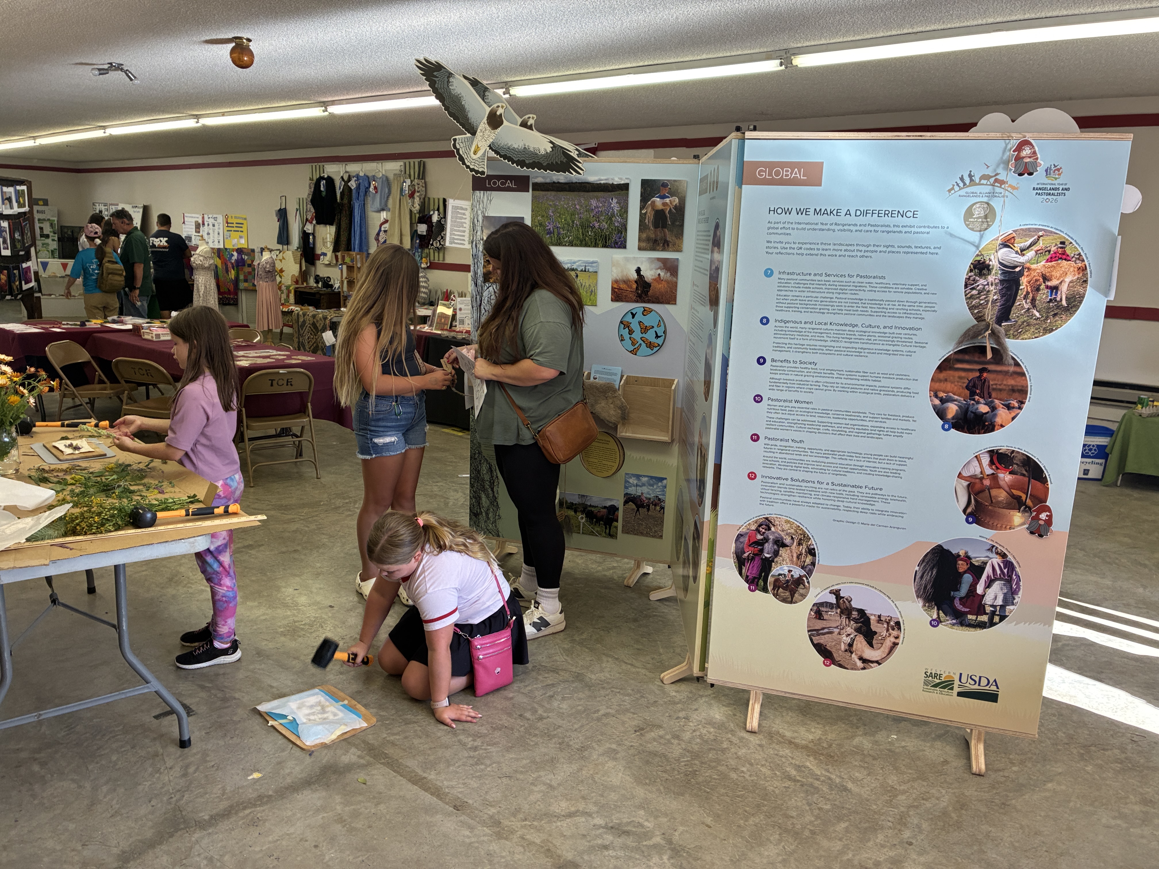 Fair IYRP exhibit with viewer