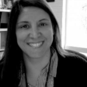 A photograph of Maria Del Carmen Aranguren, Senior Graphic Designer at University of Arizona